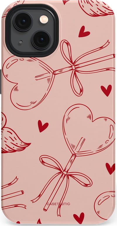 Casetastic Hoesje Geschikt voor Apple iPhone 13 Magsafe - Stijlvolle Beschermende Duo-layer Case - Zoete strikjes