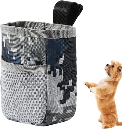 Hondensnackzak - Traktatie tas - Honden training - Waterdicht en slijtvast - 17 x 12.9 x 3.7 cm - Zwart