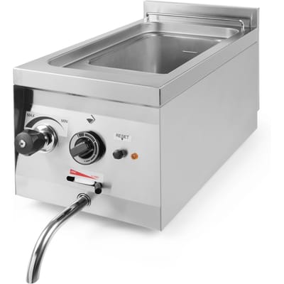 HENDI Pastakoker – 10L – Roestvrij staal – Temperatuurregeling – Inclusief manden – 230V/3500W