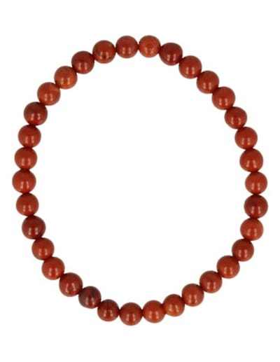 Jaspis rood kralen kinderarmbandje 4 mm