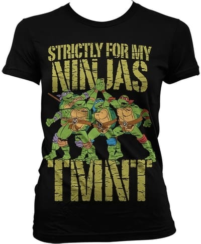 Teenage Mutant Ninja Turtles Dames Tshirt -S- Strictly For My Ninjas Zwart