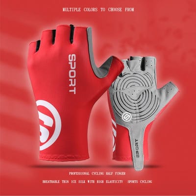 Nieuwe Zomer Fiets Handschoenen voor Mannen IJszijde Ademend Sport Zon Bescherming Antislip Slijtvast Yoga Mountainbike Handschoenen M