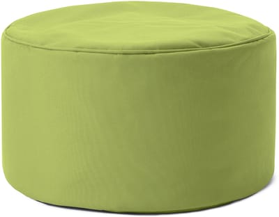 Lumaland Zitzak poef | Compacte zitzak met 3-in-1-functie: comfortabele poef, handig tafeltje en stijlvolle voetenbank voor binnen en buiten | Met flexibele EPS-vulling | Ø 25 x 45 cm