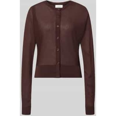 Gebreid jack met ronde hals model 'Desela'
