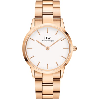 Daniel Wellington DW Watch Iconic Link Rose Gold 36mm