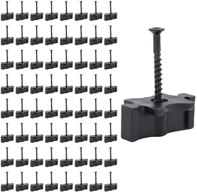 Composiet Terrasbevestiging - Verborge Clips - Terras Bouwen - Verborgen Installatie - 100 stuks - Zwart