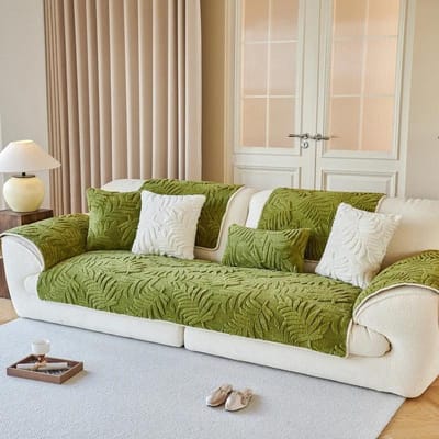 1 STuks Verdikt Pluche Bankmat Cover Scandinavisch Jacquard Winter Warm Bankhanddoek Antislip Universele Bankhoezen voor Woonkamer 1pc 45x45 pillowcase