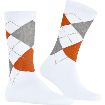 Burlington Rib Court eenkleurig katoen sokken heren wit - maat 40-46