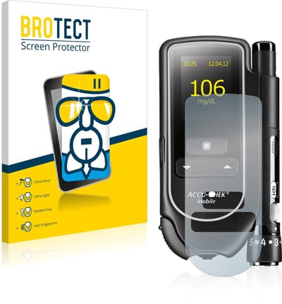 Screenprotector voor Accu-Chek Mobile Beschermglas transparant