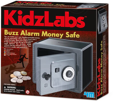 4M Wetenschap En Spel - Bouw Je Eigen Geldkluis Met Alarm - Bouwpakket - KidzLabs - Spy Science - 8 Jaar
