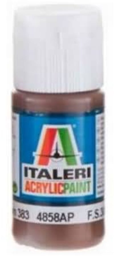 Italeri 4858ap - Flat Brown 383 - Modelbouwverf Acryl