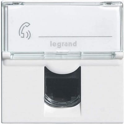 Legrand LEG99646 RJ-45 bus, for EDV/phones, 2 mosaic modules to assemble