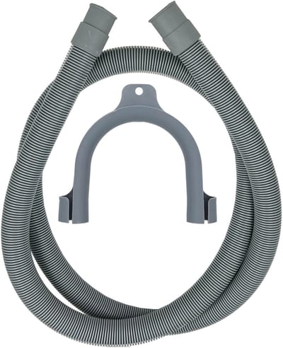 Afvoerslang wasmachine / vaatwasser 2,5 meter lengte | Twee rechte aansluitingen van 19 & 22 mm | Universeel toepasbaar voor de meeste merken | Multaparts® huismerk