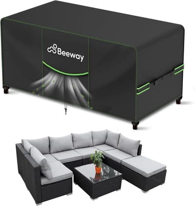 Tuinmeubel Afdekking - Beschermhoes Meubels - Buitenmeubels Beschermen - Waterdicht Oxford Weefsel - 300x250x100 cm - Zwart