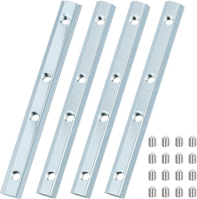 Verbindingsstukken 4 stuks voor 20 Serie Aluminium Profielen met 6mm T-Sleuf