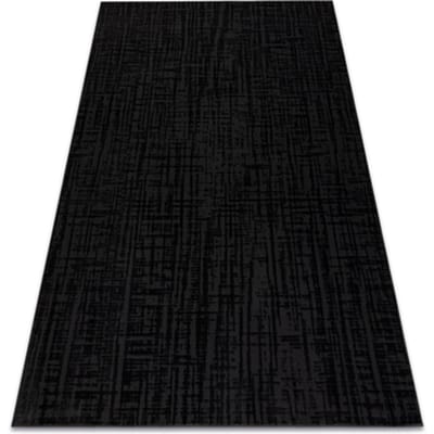 Kleden Rugsx Tapijt AURA J2557A zwart / antraciet - 80x150 cm