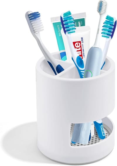 Planken - Opbergdozen - Multifunctionele opbergdozen - Badkamer tandenborstelhouder - Opbergruimte voor make-uppotloden - Antislip tandenborstelhouder - Geschikt voor doucheruimte, thuis, kinderen