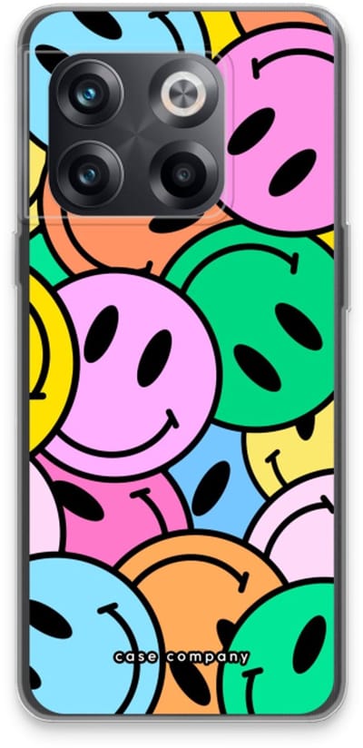 Case Company® - Hoesje geschikt voor OnePlus 10T hoesje - Smiley N°1 - Soft Cover Telefoonhoesje - Bescherming aan alle Kanten en Schermrand