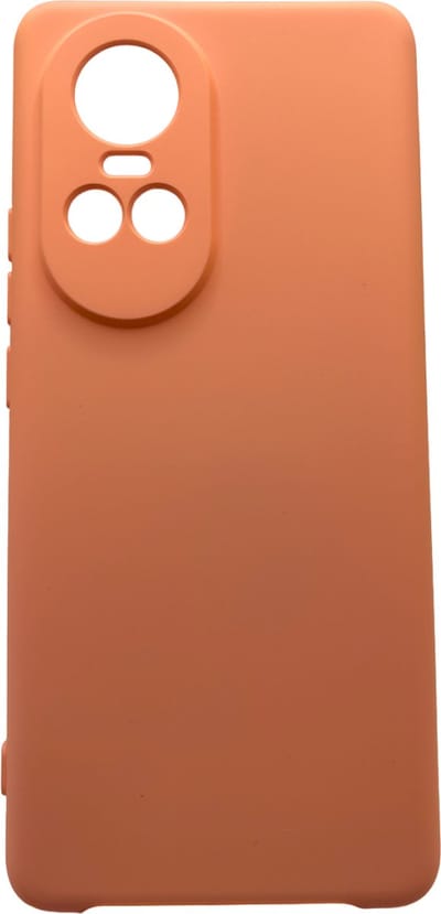 Siliconen Back Cover met zachte microvezelvoering - Geschikt voor OPPO Reno 10 & OPPO Reno 10 Pro - Zalm