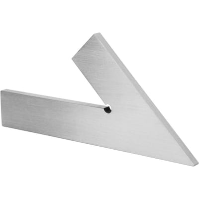 45 Graden Verstekhoek Hoekliniaal Brede Basismeter Houtbewerking Meetgereedschap 150x100mm white
