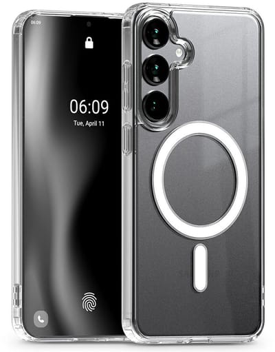 Mercury Jelhard Serie - Hoesje voor mobiele telefoon - MagSafe - Transparant - Compatibel met Samsung S25 Plus