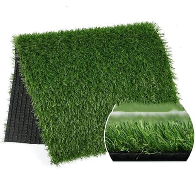 Kunstgras Tapijt - Synthetisch Gras - Tuin Decoratie - Met Draineer Gaten - 1 x 4 m - Groen