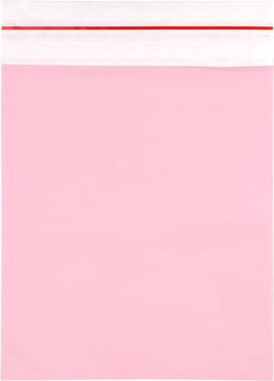 50x Papieren verzendzak Roze Medium
