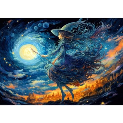 Enjoy Puzzle legpuzzel Witch's Night Out - 1000 stukjes magie.