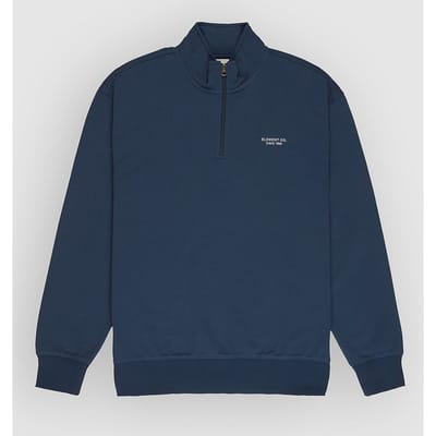 Element Co Emb Sweatshirt Met Halve Rits Blauw L Man