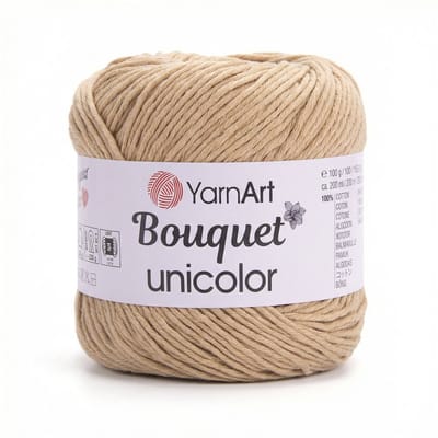 YarnArt Bouquet Unicolor - Katoen Garen - Effen - 100g - 200m - Kleur 3206