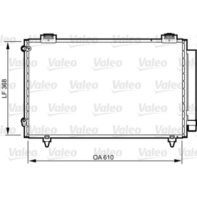 Condensator, airconditioning VALEO 814263