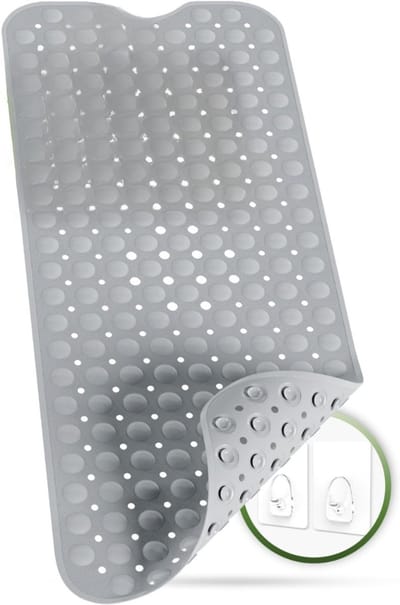 RUX® Badmat antislip voor in bad - Douchemat antislip voor douche - Badmat antislip - Grijs - ‎41cm x 8cm x 5cm