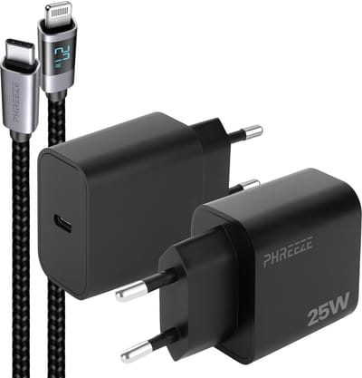 Usb C adapter 25w - Geschikt voor iPhone en iPad met Lightning kabel - Power adapter