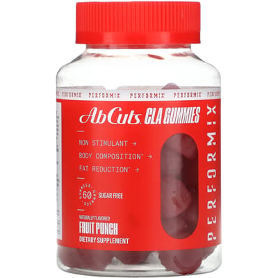 Performix, Ab Cuts CLA gummies, fruit punch, 60 gummies