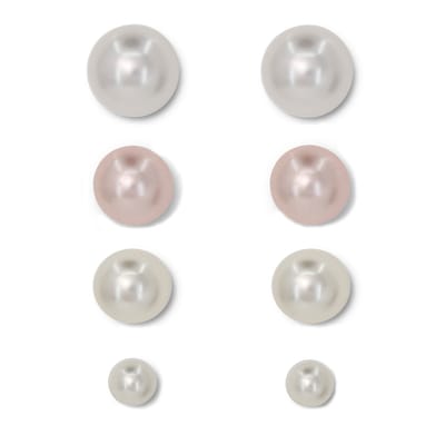 Xiu Jewels Oorbellen - Zilver 925 - Set Parel Oorknopjes - Zoetwaterparels