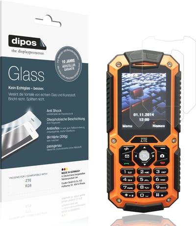 dipos – 2x Matte Pantserfolie geschikt voor ZTE R28 | 9H Screenprotector