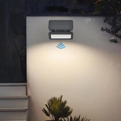 Zonnelampen voor Buiten met Bewegingsmelder - Dimbare LED Wandlamp Op Zonne-energie - IP65 Waterdicht