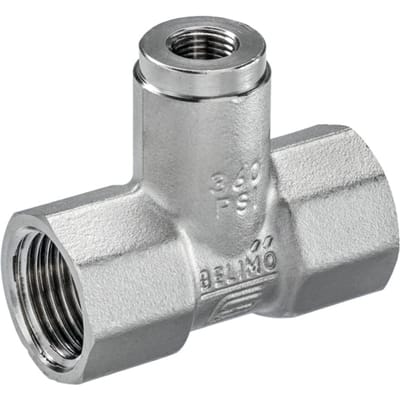 T-Stuk DN 50 M10x1 voor externe temperatuursensor voor directe onderdompeling