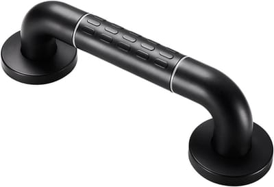 Douchebeugel - Badkamer handgreep - Veiligheid thuis - Roestvrij staal - 70 cm - Zwart