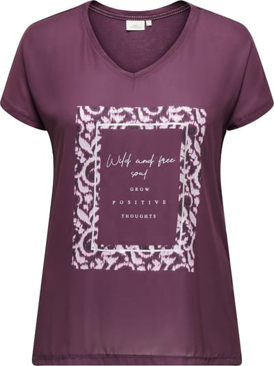 ONLY CARMAKOMA - CARKETTY LIFE SS V-NECK MIX TEE JRS - Dames - T-shirts