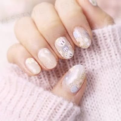 Lunacaca - Sakura and Three-Colored Dumplings Nails Art Stickers 24 pcs