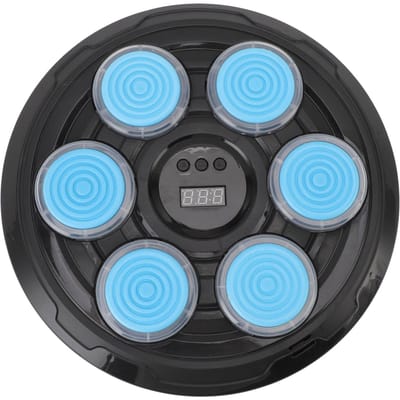 6 Sleutel Boksen Muurdoel Responsief Verbeter Reactievermogen Muziek Boksapparaat voor Training blue