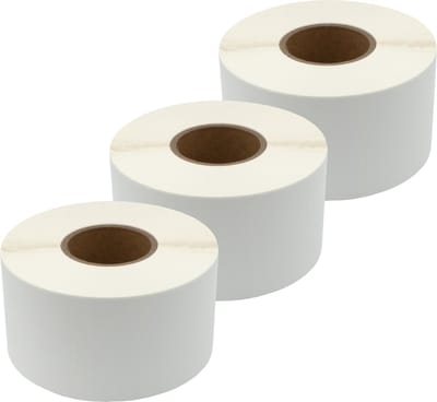 DULA Compatible Zebra Labels 100x60mm - 3000 etiketten per rol - kern 76mm - Wit - Permanent - 3 rollen