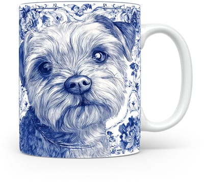 Mok Norfolk terrier Beker voor koffie of tas voor thee, cadeau voor dierenliefhebbers, moeder, vader, collega, vriend, vriendin, kantoor, opa, oma, hond, kerst, sinterklaas, verjaardag
