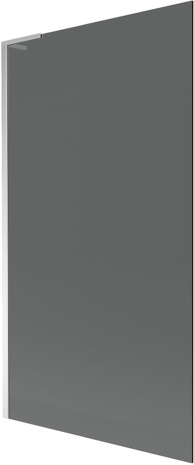 Mexen Next L badscherm 1-vleugelig 100 x 150 , grafiet, chroom - 895-100-000-03-40-01