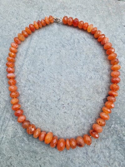 Gemstones-natural facet natuursteen ketting natuurlijke carneool