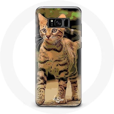 Case voor Samsung Galaxy S8 Bengaalse kattenras cartoon