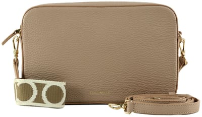 COCCINELLE Leren schoudertas Tebe Mini Bag Grained Leather Rosette oud roze