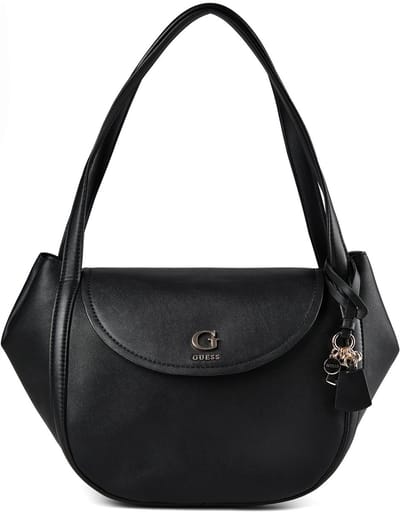 GUESS schoudertas Coleen Flap Shoulder Bag Black zwart