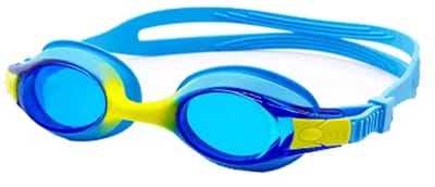 Kinderzwembril - Anti-condenslens - Zwembril - Unisex - Verstelbare band - Zwemuitrusting - Zwembenodigdheden - Geschikt voor kinderen van 3-10 jaar - Blauw - 14*4 cm